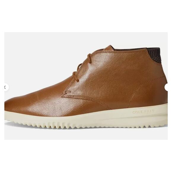 Cole Haan Men's Grand+Chukka Boots British Tan Leather Size 11.5 NIB Lightweight - Picture 1 of 14